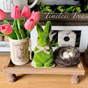 Spring Farmhouse Bunny Display